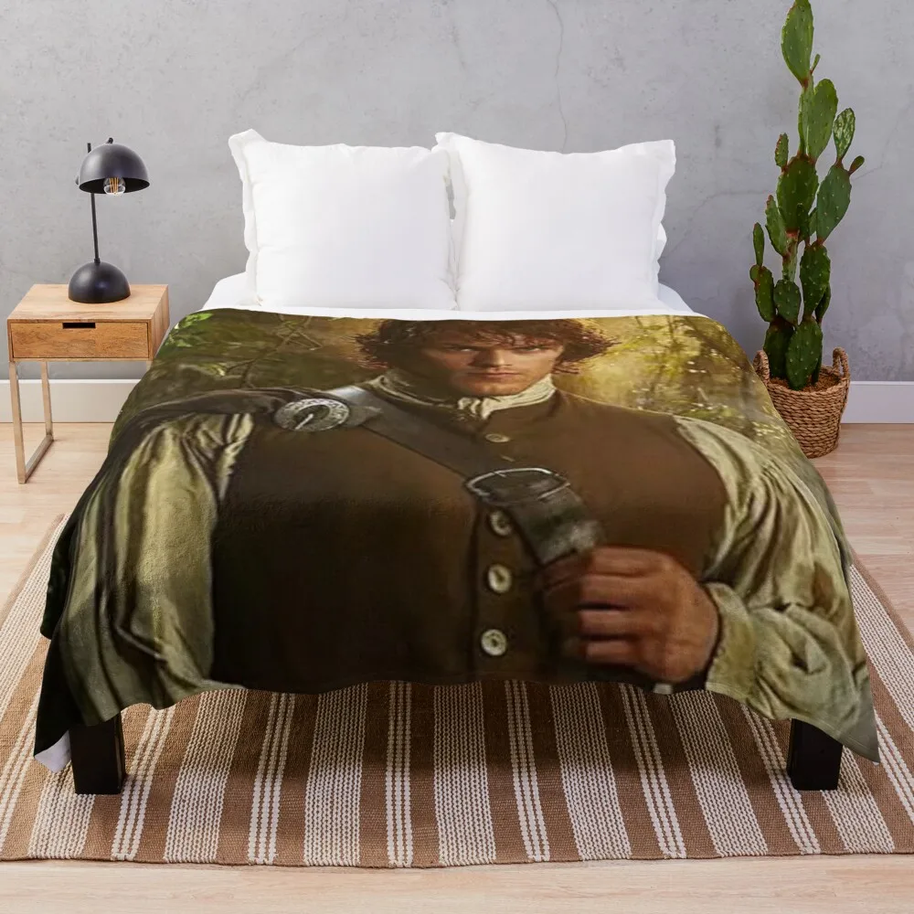 

Sam Heughan Throw Blanket double plush blanket giant sofa blanket