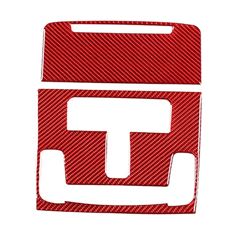

Car Soft Carbon Fiber Front Reading Light Panel Cover Trim for Honda Civic 2022 Red