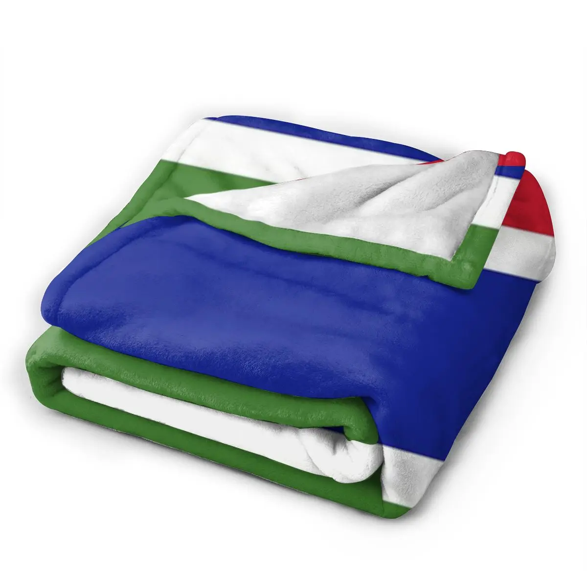 Мягкое Флисовое одеяло с изображением флага Гамбии