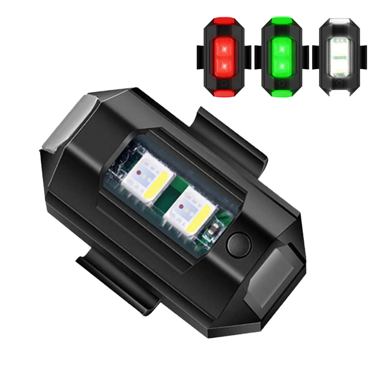 

Motorcycle LED Strobe Lights 3 Colors Exterior Lights Kit For Auto Motorbike Drone Bicycle USB Rechargeable Motorcycle Accessory