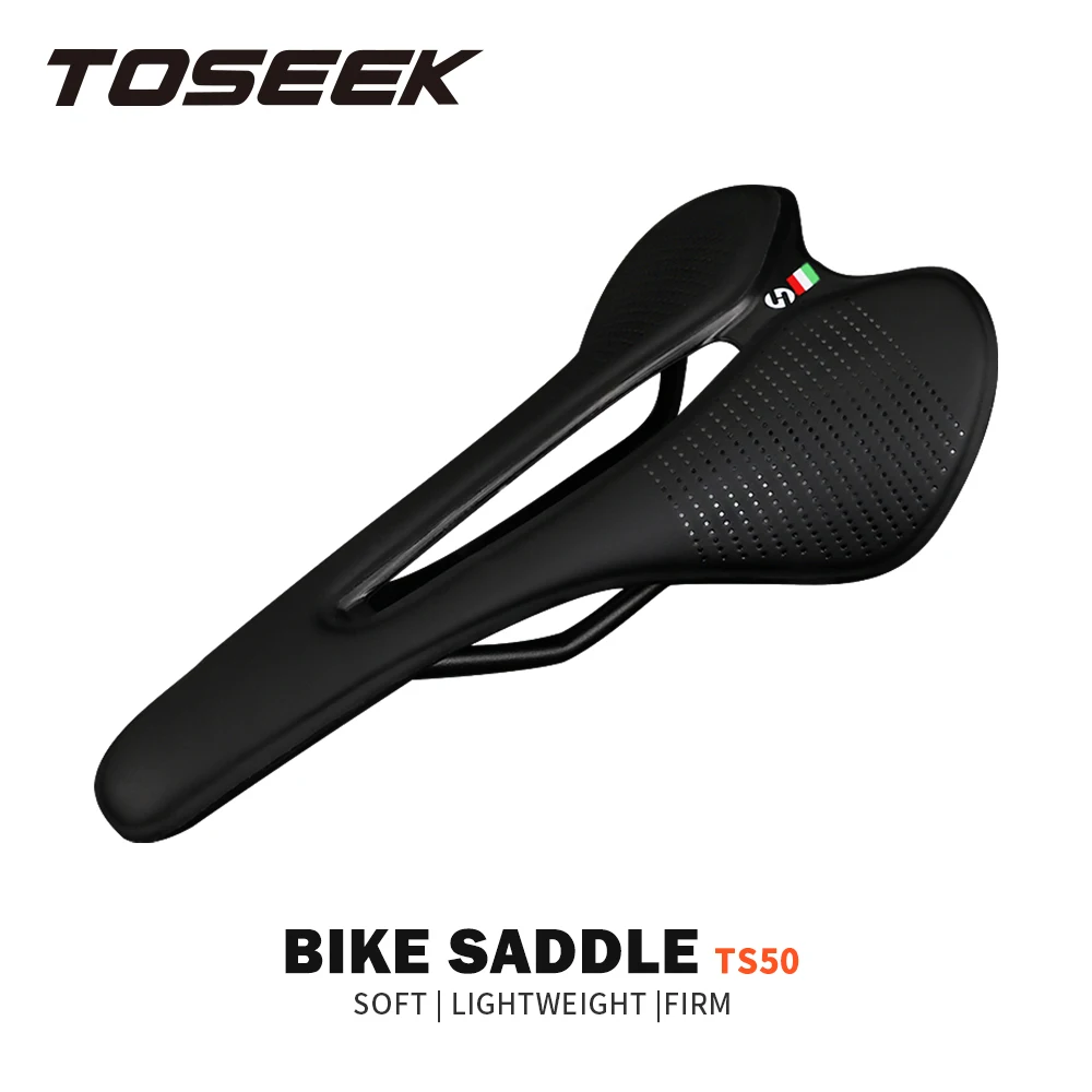 

Ультралегкое дышащее удобное сиденье TOSEEK, узкое и маленькое седло, рекомендуется для женщин, запчасти для седла велосипеда, компоненты