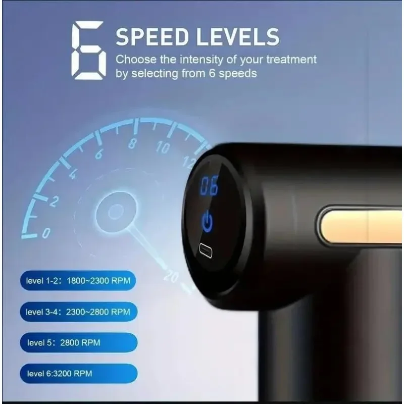 Пистолет Для Фасции Профессиональный Ручной Массажер Мышц Мембранный