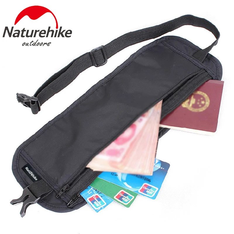

Naturehike Outdoor Travel Waist Bag Belt Invisible Purse Thin Rrunning Pocket Mobile Phone ID Burglarproof Deluxe Wallet Card