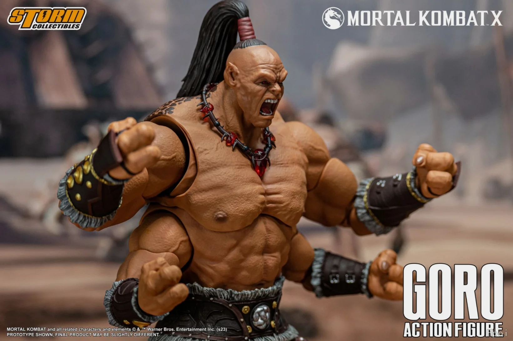Фото 【UA】Storm Collectibles Mortal Kombat Goro: Коллекционная фигурка в масштабе 1/12, модель, игрушка, подарок №4