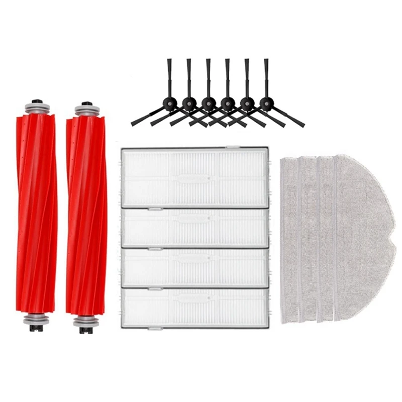 

Rubber Brush Filter Screen Mop Cloth Side Brush Replacement Accessories Sweepin Machine For Roborock G10 G10S PRO