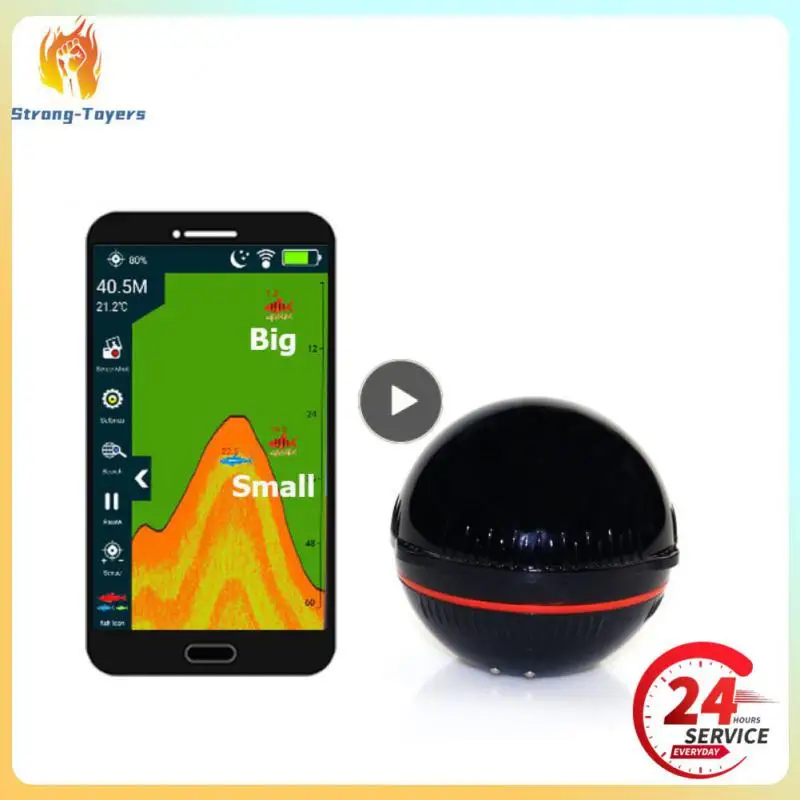 

1000 Ma Fishing Detector Wireless Bluetooth Intelligent Sonar Intelligent Sonar Fish Detector Fishing Artifact Portable