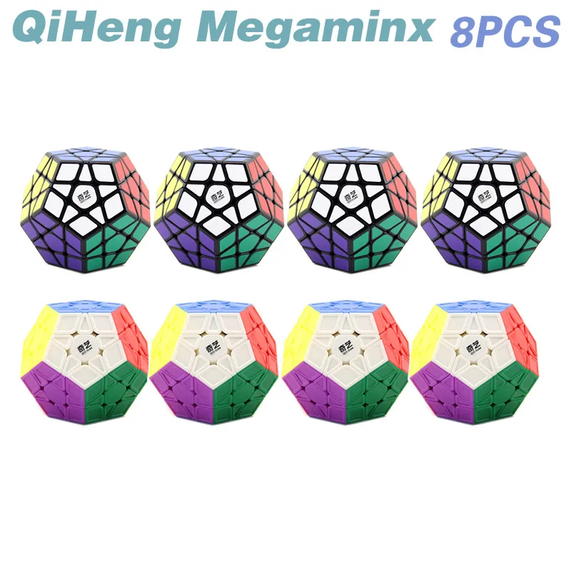 

QYToys QiHeng Megaminxeds магический куб Dodecahedron оптом много 8 шт. в наборе скоростной мерцающий пазл антистресс обучающие игрушки