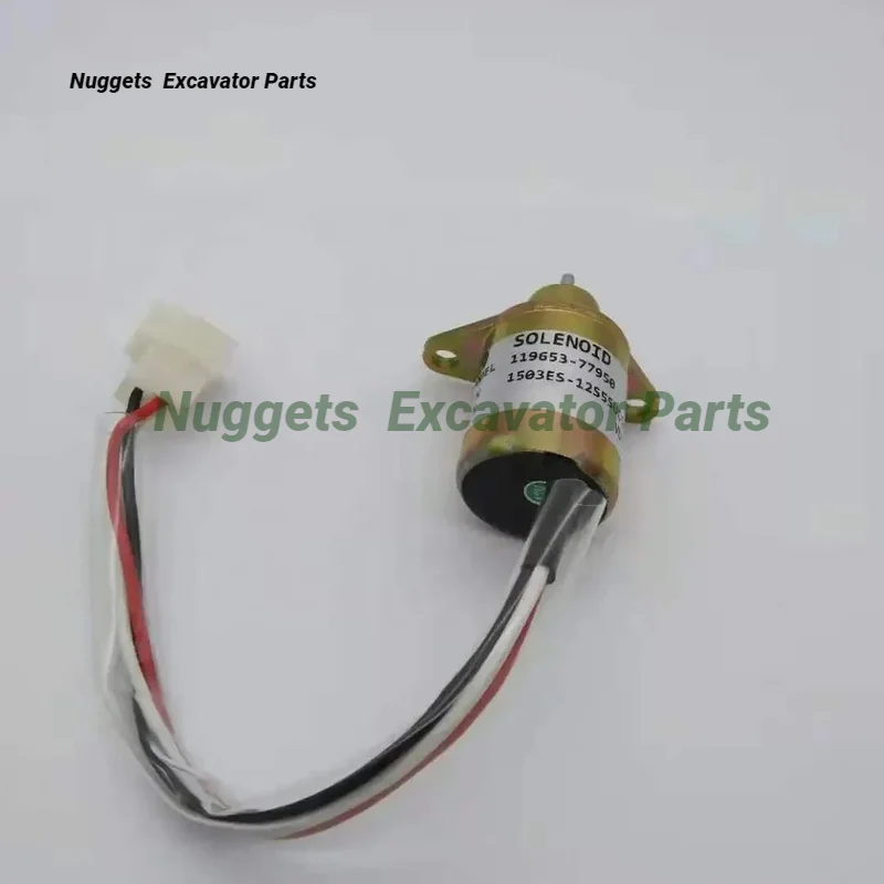 Стопорный электромагнитный клапан 1503ES-12S5SUC5S 11953-77950 подходит для экскаваторов Yanmar