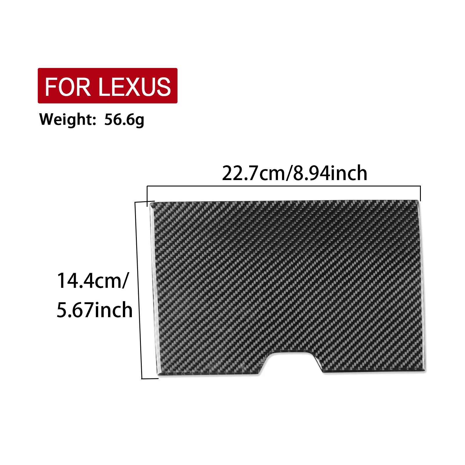 Для Lexus RX 300 350h 500h 2023-2026 Центральная панель управления из углеродного волокна Автомобильные аксессуары Интерьерные декоративные наклейки (art.: 3920d3ef56524) - 3920d3ef56524