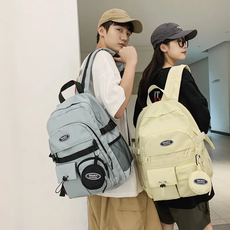 

Рюкзак, новинка 2023, простой модный многофункциональный дорожный рюкзак, нишевой дизайн, вместительная школьная сумка для пары