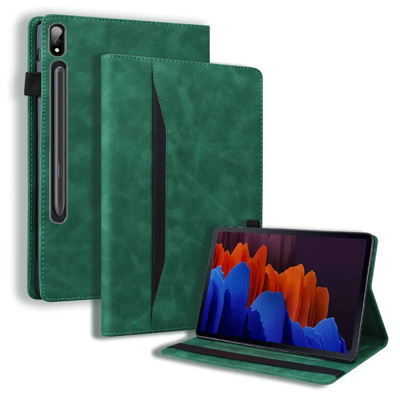 

Полноразмерный чехол для планшета Samsung Galaxy Tab S8 Ultra SM-X900 14,6 дюйма, защитный чехол в деловом стиле с отделением для карт