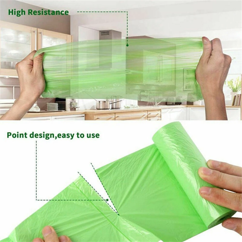 

5 Rolls Composting Biodegradable Bag Portable Camping Toilet Home Clean Environmental Waste Bag Privacy Plastic Trash Bags