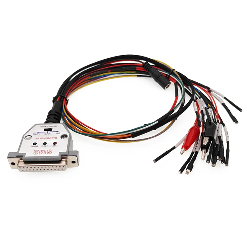 Фото Лучший 3-светодиодный кабель для загрузки DB25 ECU Bench Pinout для SM2 PRO J2534 VCI Read and Write ECU BOOT GND KLINE CAN-L CAN-H №5