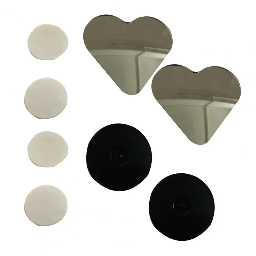 

2 шт., зеркало для слепых зон в форме сердца, боковое зеркало для автомобиля в форме сердца, наклеенное автомобильное выпуклое зеркало заднего вида с широким углом