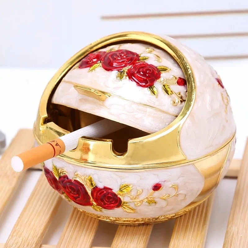 

Large Globe Ashtray Creative Clamshell Personality Trend Household Living Room Coffee Table Multifunctional Ashtray