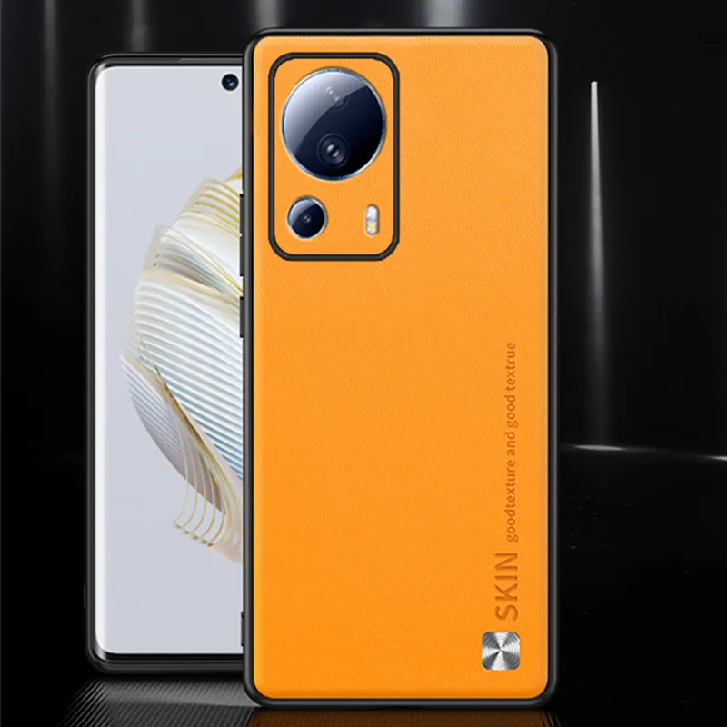 

For Xiaomi 13 Lite 5G Case Luxury Leather Soft Silicone Back Cover for Xiomi Mi 13 Lite 13Lite Light 5G Camera Shockproof Cases