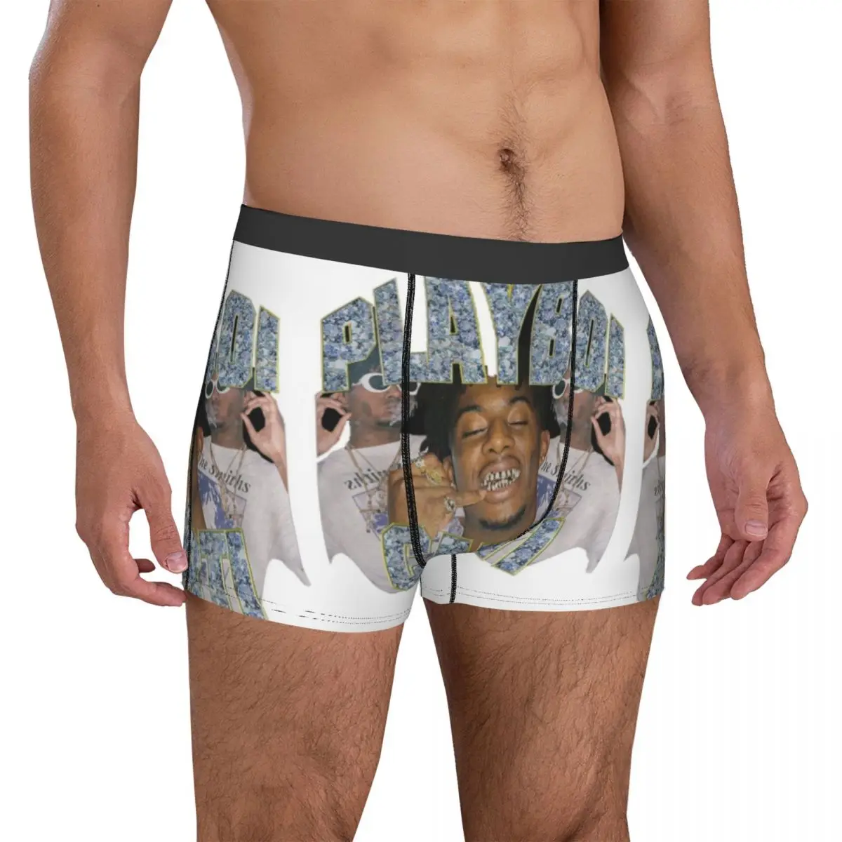 

Untitled Underwear playboi carti galaxy Men's Underpants Custom Elastic Trunk High Quality Shorts Briefs Plus Size 2XL