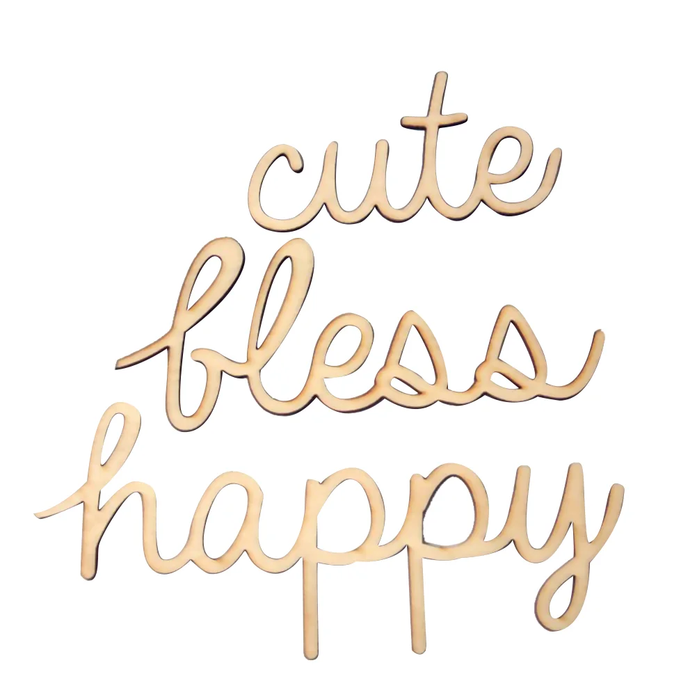 

Wooden Wood Letters Word Diy Slice Letter Pieces Decoration Wall Sign Cutouts Decorative Unfinished Craft Mini Chip