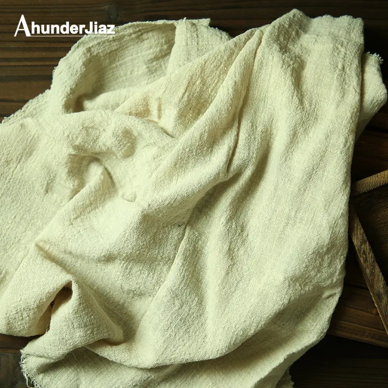 

AhunderJiaz Retro Solid Color Cotton Linen Handmade Woven Tablecloth Photography Props Food Background Cloth Ornaments