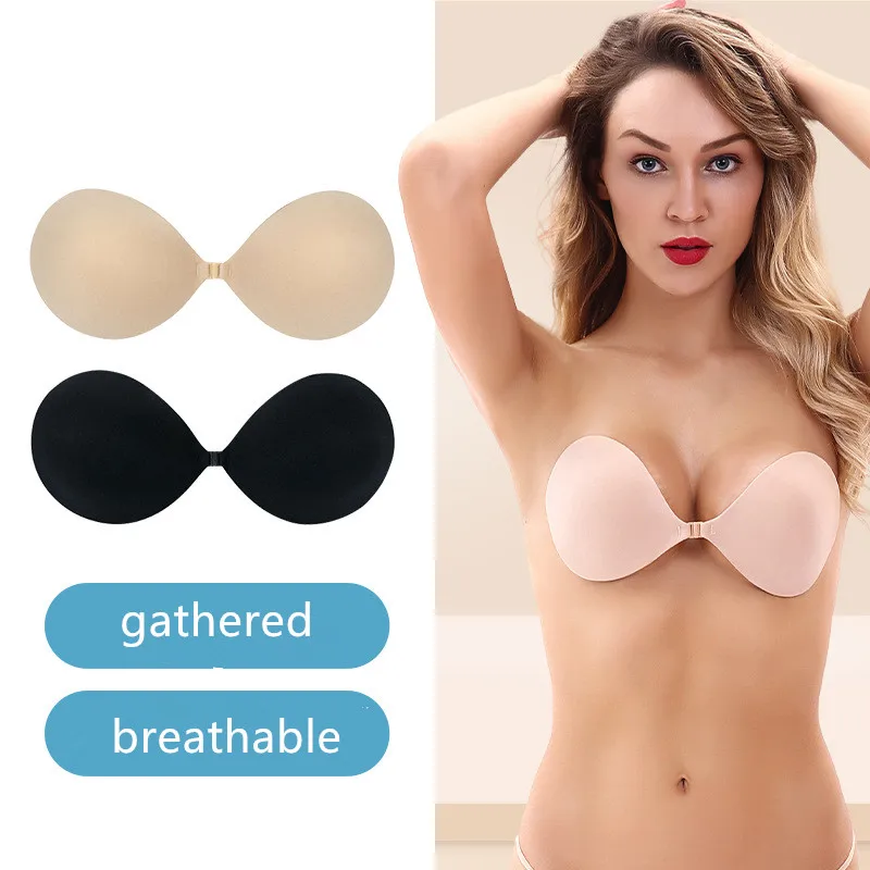 

Пикантный самоклеящийся силиконовый бесшовный Женский бюстгальтер, невидимый бюстгальтер пуш-ап с застежкой спереди, липкий бюстгальтер б...