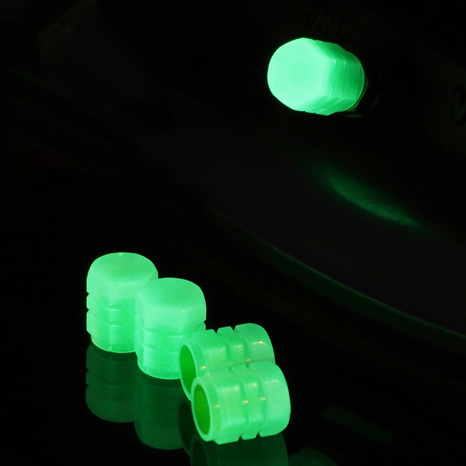 

Универсальная крышка стержня колеса с подсветкой, 4 штуки, колпачки клапанов автомобильных шин, светящаяся крышка клапана, ступица колеса, С...