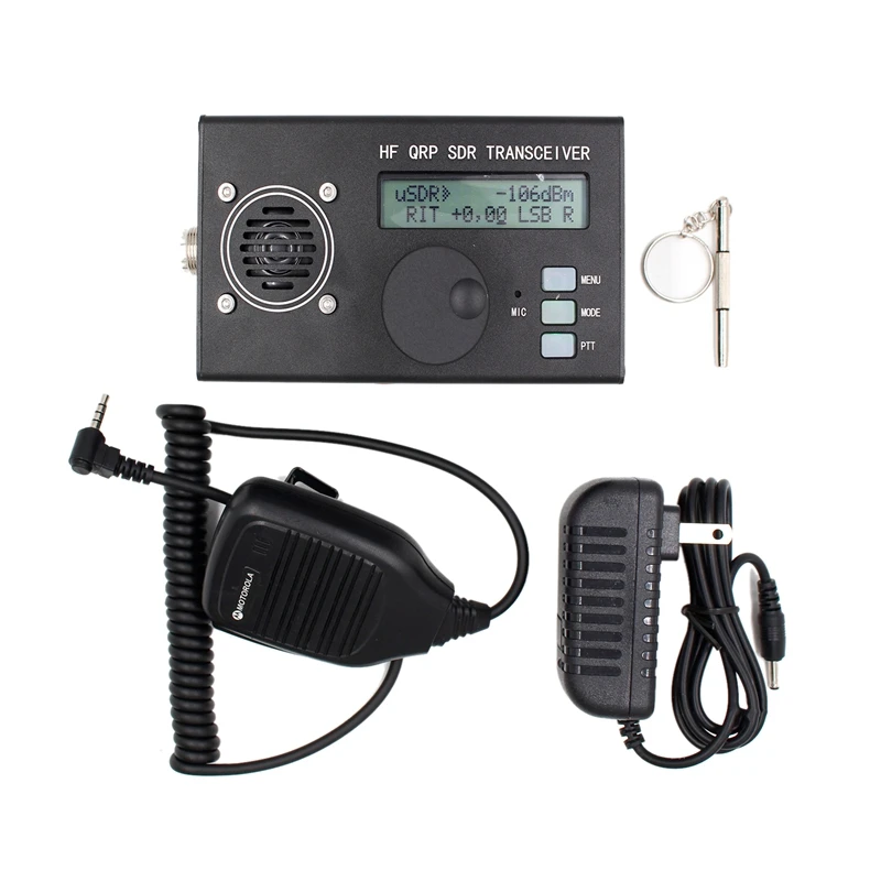 

USDX USDR HF QRP SDR Transceiver SSB/CW Transceiver 8-Band 5W DSP SDR with Black Shell for Ham Radio US Plug
