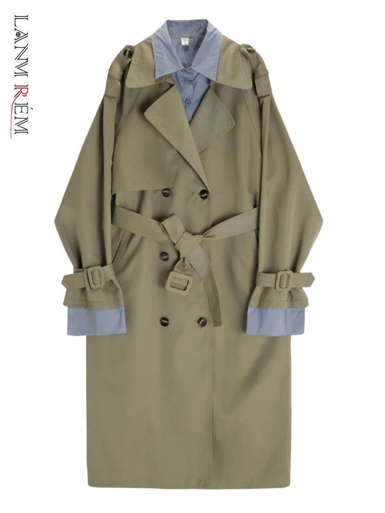 Женский двубортный тренч LANMREM
