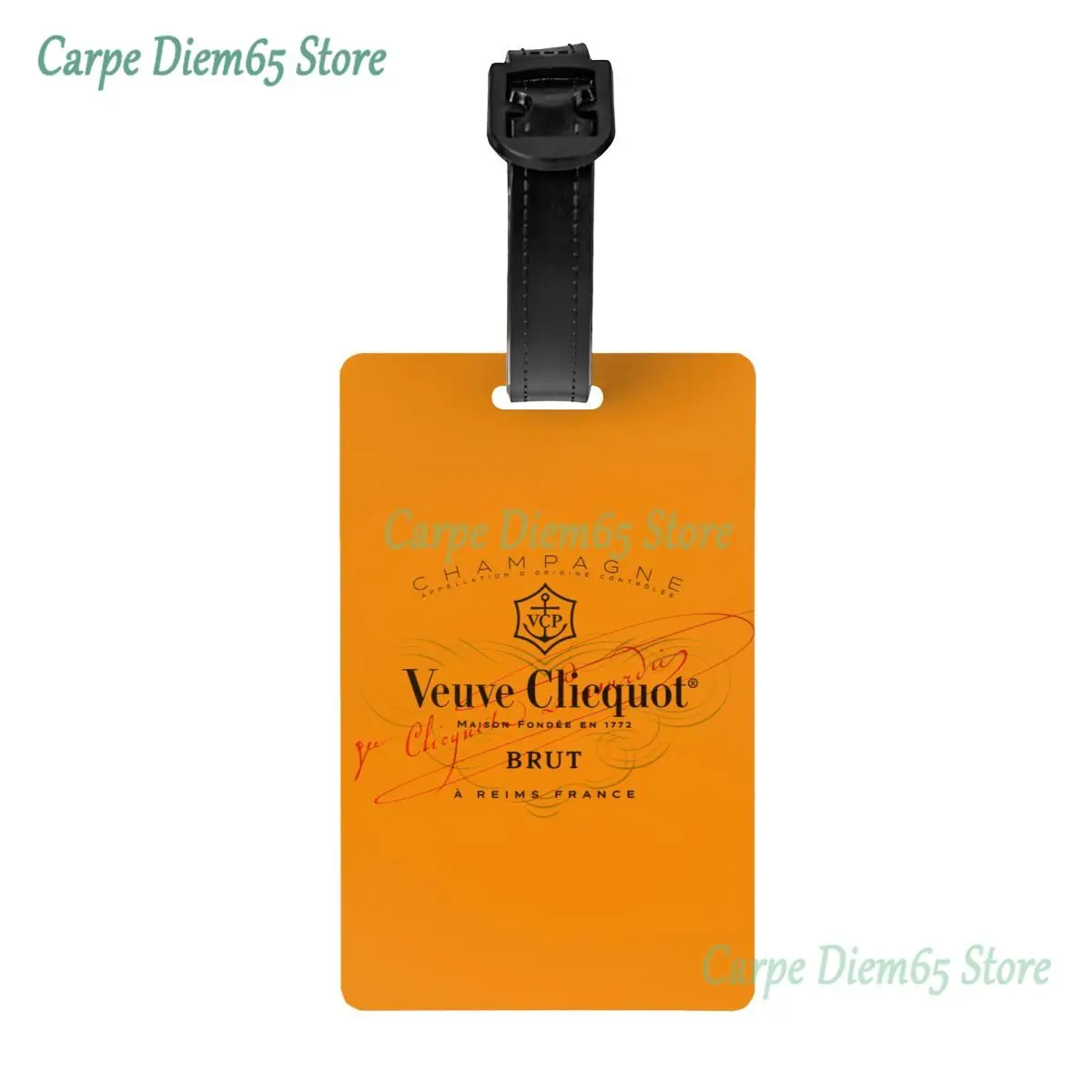 

Luxury Champagne Veuve Clicquots Luggage Tags Custom Baggage Tags Privacy Cover Name ID Card