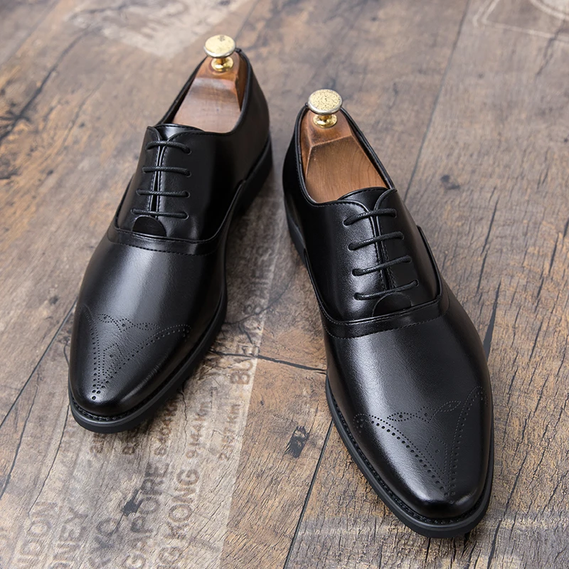 

Luxury Classic Business Men's Dress Suits Shoes Fashion Formal Designer Wedding Man Office Oxford Casual Shoes for Men Loafers