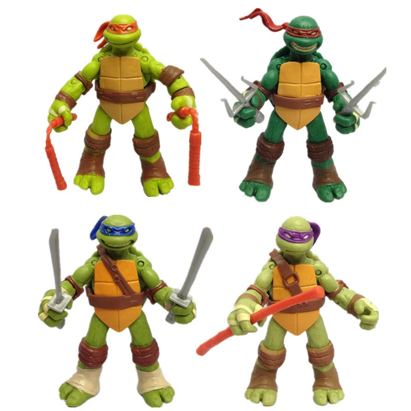 Фигурка Черепашки-ниндзя 4 шт./компл. TMNT Микеланджело Донателло Рафаэль Леонардо