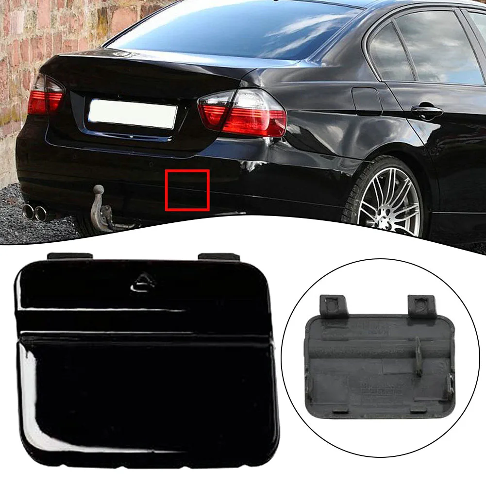 

For BMW 3 Series E90 E91 328I 335I 2009-2011 Black Rear Bumper Tow Hook Eye Cover Cap 51127202673 Exterior Parts