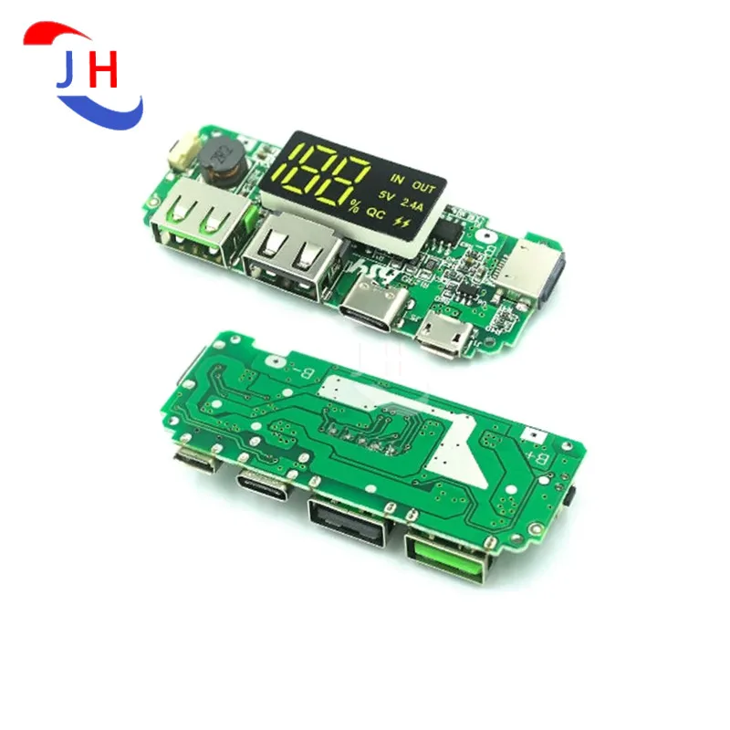 Двойной USB светодиодный 5 В 18650 а Micro/Type-C Мобильный Внешний аккумулятор модуль