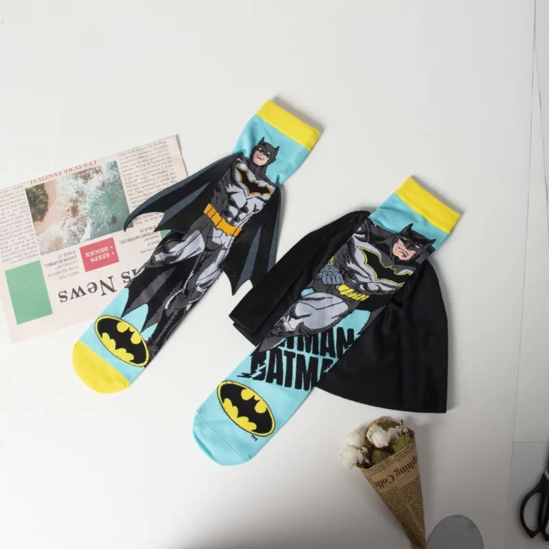 Креативные детские гольфы с изображением Супермена впитывающие дышащие