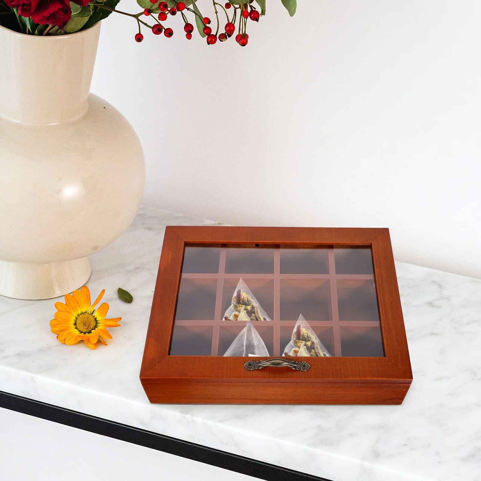 Декоративный ящик для хранения чайных пакетиков органайзер стойки держатель