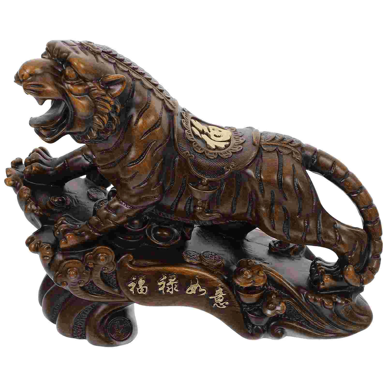 

Creative Resin Tiger Shape Desktop Office Housewarming Tiger Decoration