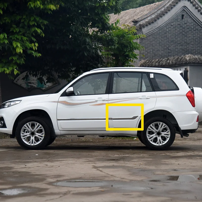 DCGO для Chery Tiggo 3 2014 15 16 хромированная лента для украшения передней и задней двери бампера с защитой от царапин