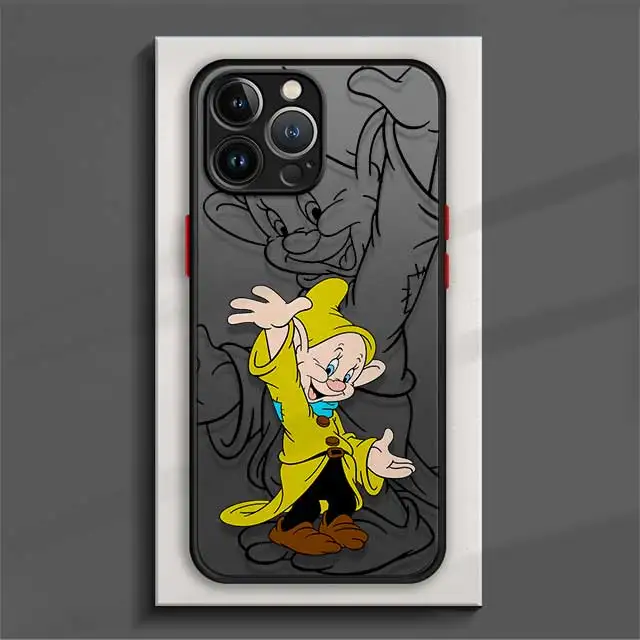 Snow White And The Seven Dwarfs Phone Case For iPhone 16 15 14 13 12 11 Mini Pro Max X XR XSMax 7 8 Plus Matte Transparent Cover