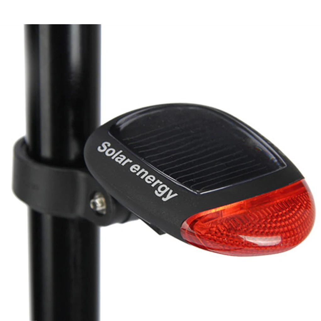 

Solar Powered Bicycle Cycling Light Taillights Rechargeable Waterproof Bike Light Cycling Safety Warning Light Bicycle Rear Lamp