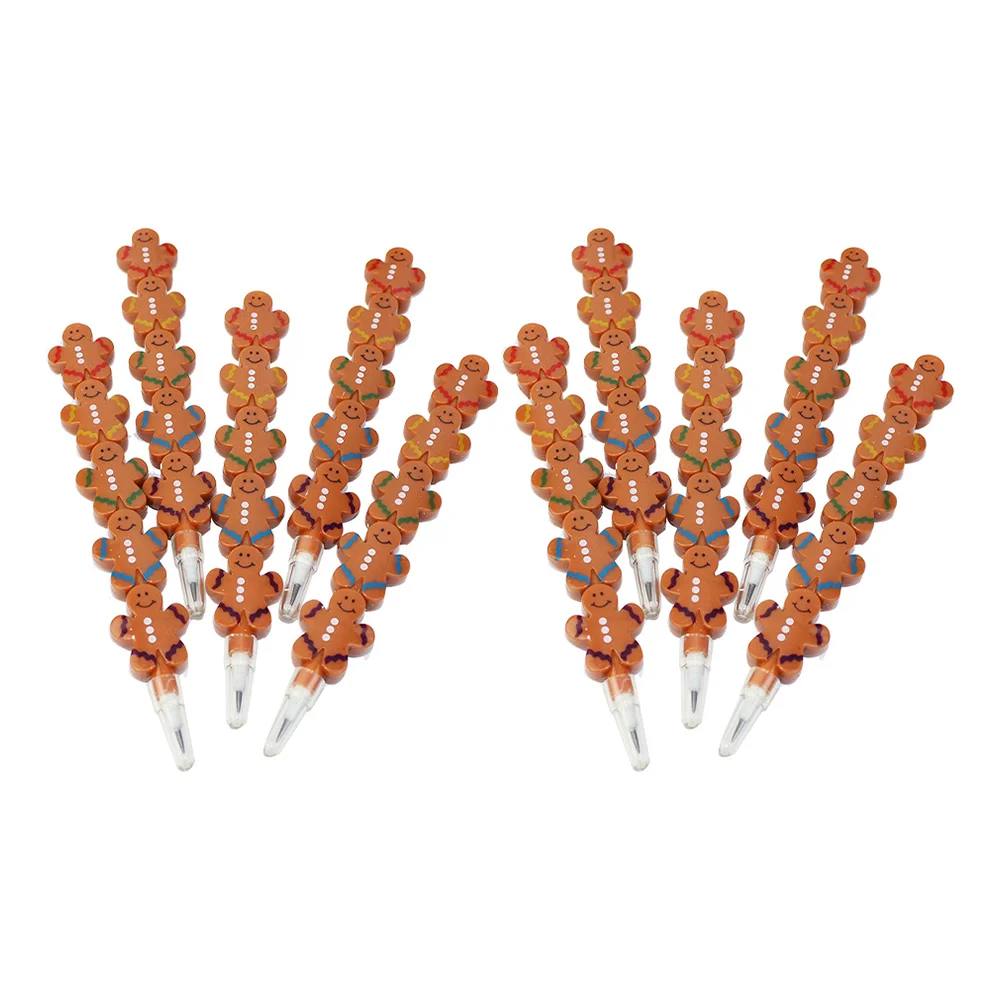 

10 Pcs Gingerbread Man Christmas Blocks Kids Playing Gift Student Plastic Automatic Child