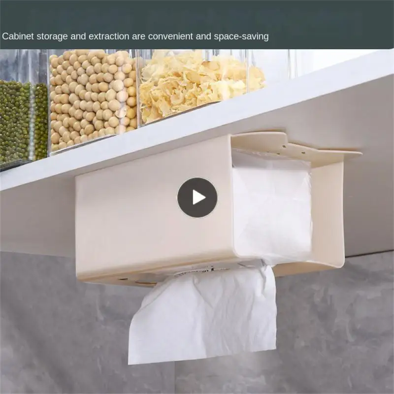 

Multiple Purposes Tissue Dispenser Readily Available Multifunctional Tissue Holder Smooth Large Opening Effectively Save Space