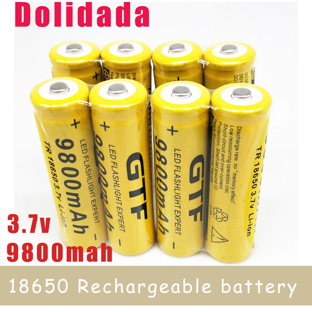 

2-20pcs/lot 18650 Battery 3.7v 9800mah Rechargeable Liion Battery For Led Flashlight Torch Batery Bateria Power Tools Accessory