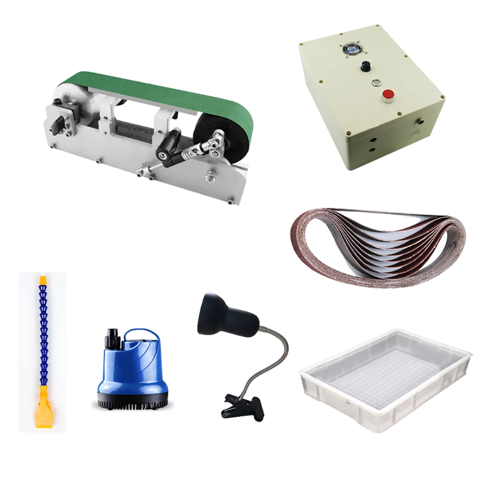 400W Water-cooled Belt Grinder Machine 762x50mm Water-grinding Belt Sander Polisher Sharpener Polishing Machine