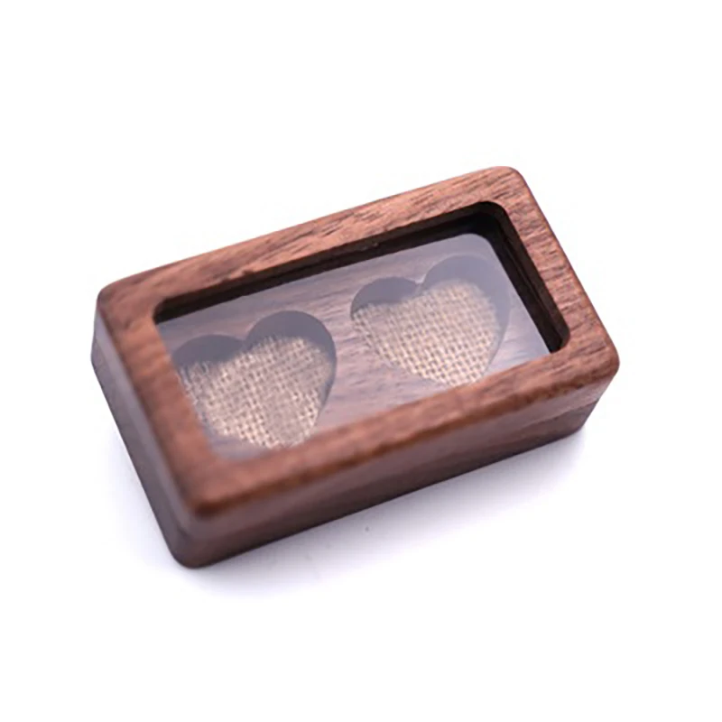 

Wood Jewelry Box Engagement Wedding Ceremony Ring Storage Portable Ring Holder Rustic Wedding Ring Box