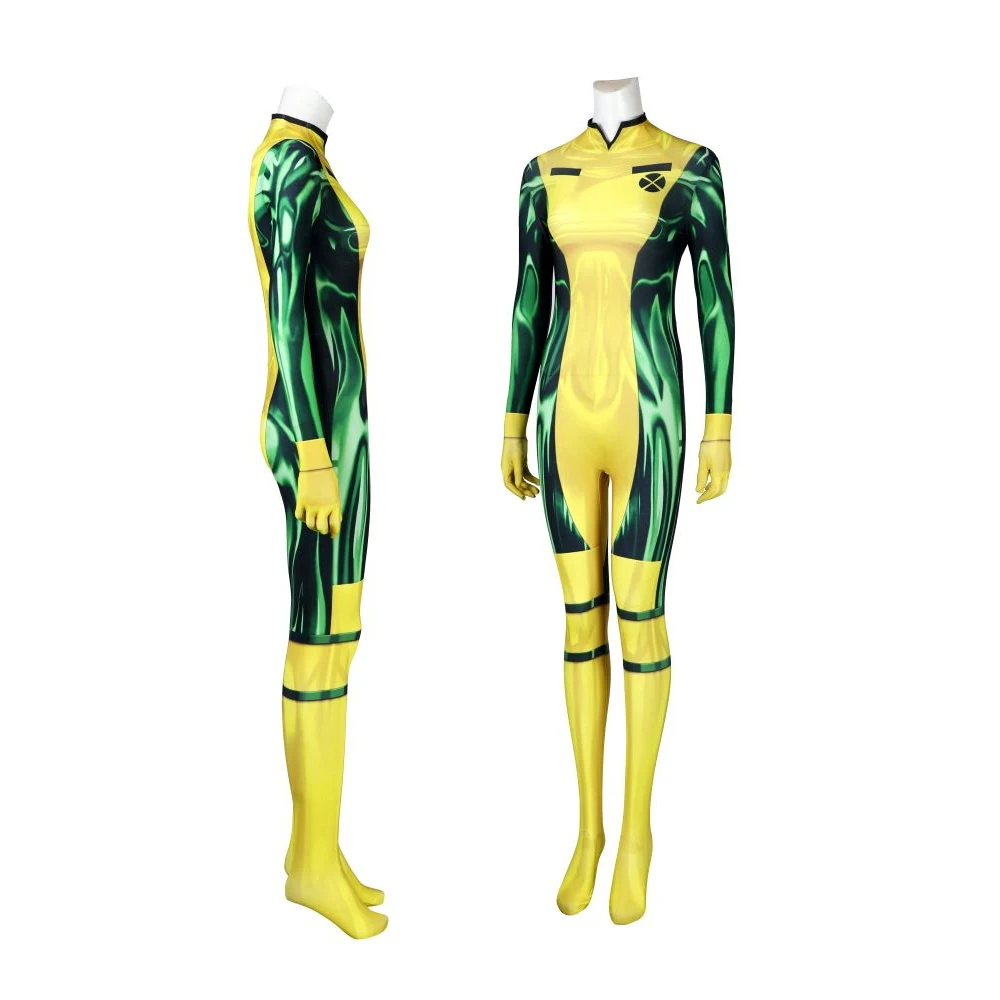 Костюм для костюмированной вечеринки на Хэллоуин ярко-желтый комбинезон с