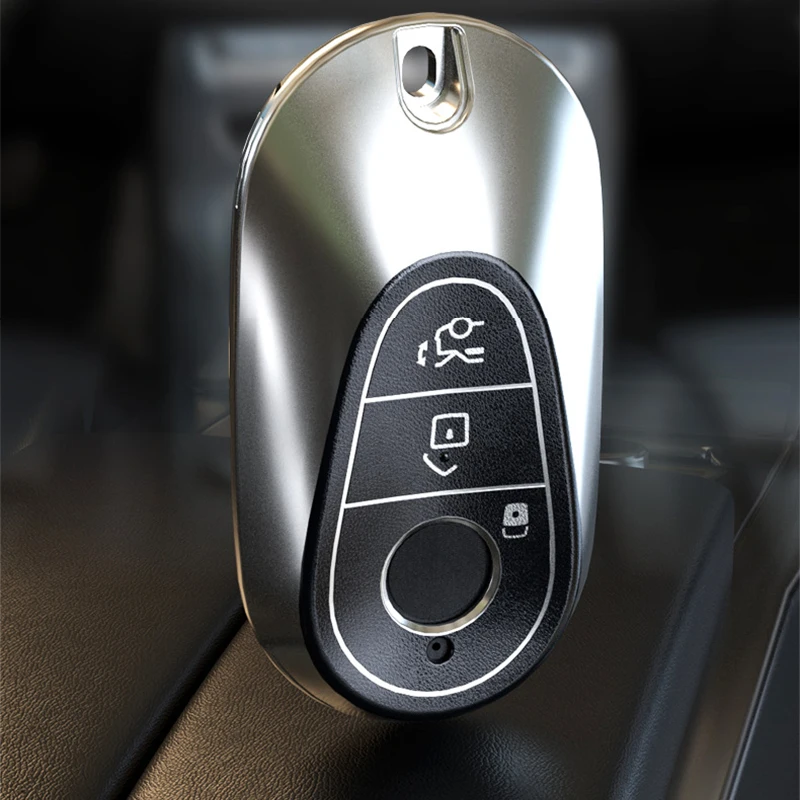 

Кожаный чехол из ТПУ для автомобильного ключа дистанционного управления для Mercedes Benz C S Class W206 W223 S350 C260 C300 S400 S450 S500 защита