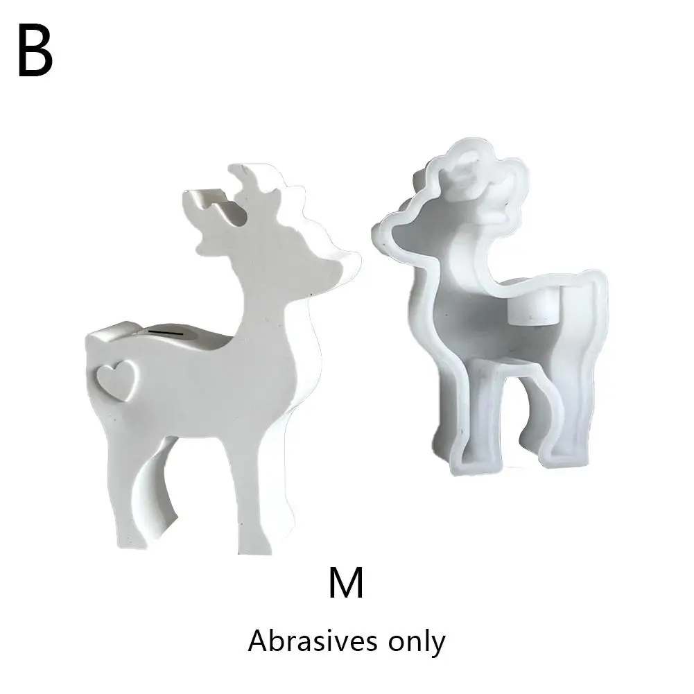 НОВАЯ 2-размерная рождественская свеча с ароматом оленя силиконовая форма для