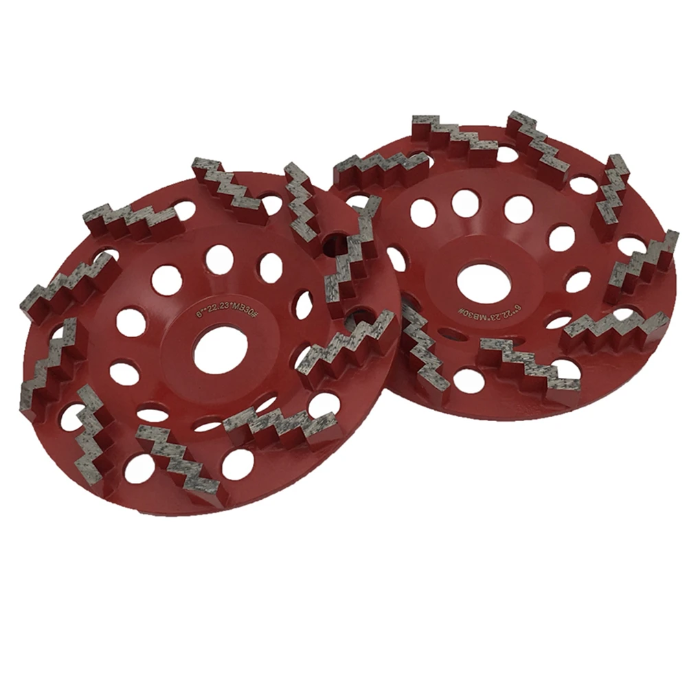 Ромбовидные сегменты GD89 зигзагообразные 6-дюймовый алмазный шлифовальный диск 22