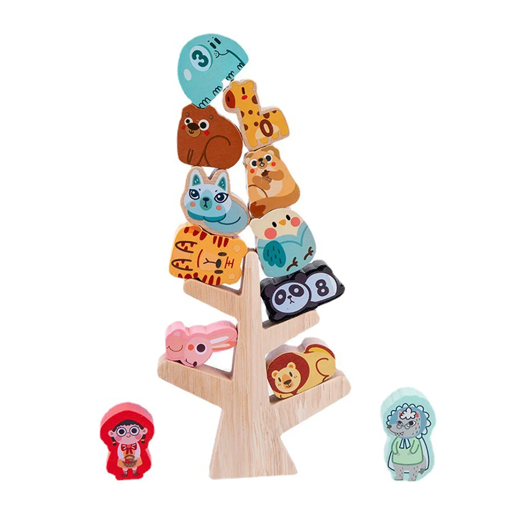 

1Pc Wooden Stacking Educational Toddler Children Blocks Game