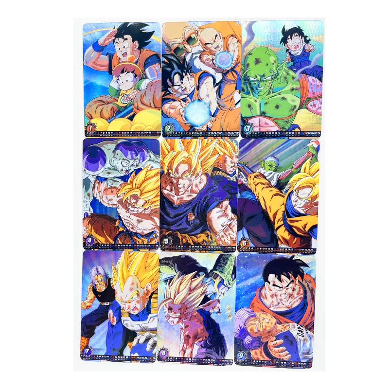 9 шт./компл. Dragon Ball Z GT суперсайянские герои Боевая карточка ультра инстинкт Гоку Веджета