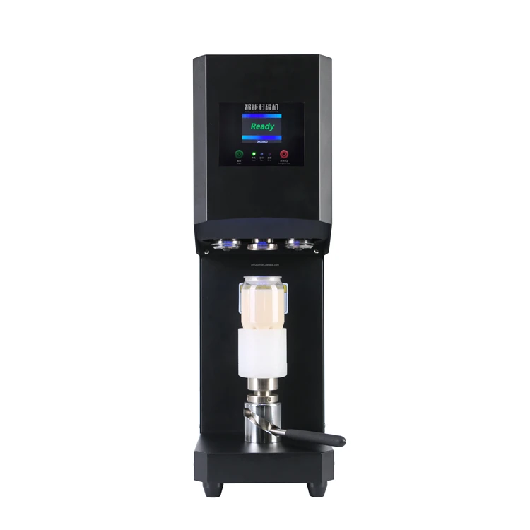 

Commercial plastic aluminum can sealer electric can seal seamer machine